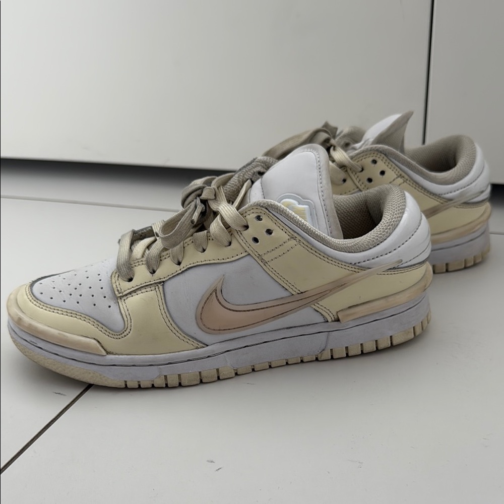 Nike Women's Sneakers - White and Cream
